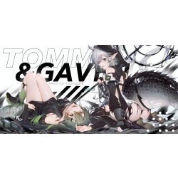 FanArt Anime - Arknights - Tomimi & Gavial -C - poszter
