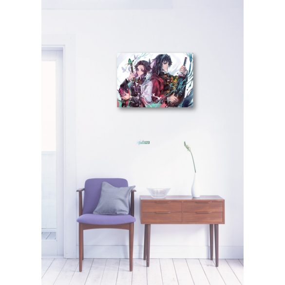 FanArt Anime - Demon Slayer - Kimetsu No Yaiba - Kochou Shinobu - Tomioka Giyuu -B - poszter