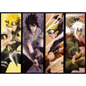   FanArt Anime - Naruto - Uzumaki Naruto - Uchiha Sasuke - Namikaze Minato - Jiraiya - poszter
