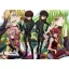 FanArt Anime - Code Geass - C.C. - Lelouch Lamperouge - Kallen Stadtfeld - Kururugi Suzaku -C - poszter