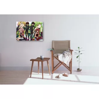   FanArt Anime - Code Geass - C.C. - Lelouch Lamperouge - Kallen Stadtfeld - Kururugi Suzaku -C - poszter