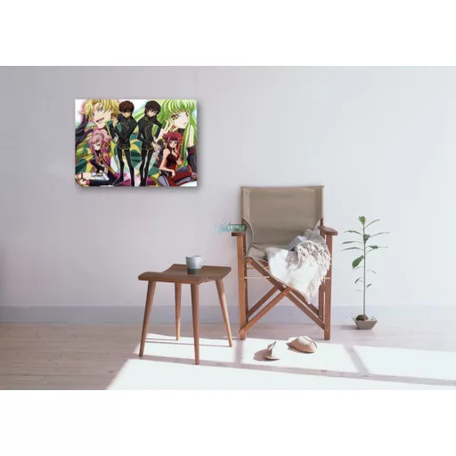 FanArt Anime - Code Geass - C.C. - Lelouch Lamperouge - Kallen Stadtfeld - Kururugi Suzaku -C - poszter