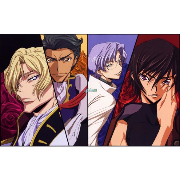 FanArt Anime - Code Geass - Lelouch Lamperouge - Jeremiah Gottwald - Lloyd Asplund - Schneizel El Britannia -F - poszter