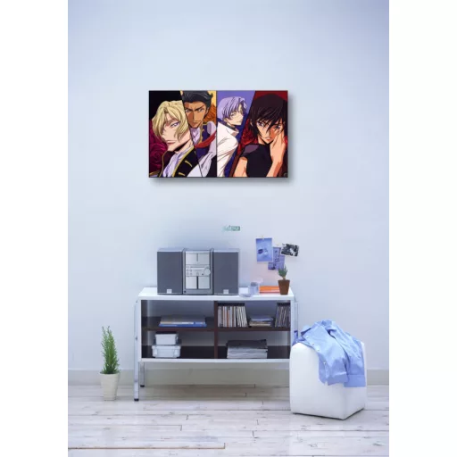FanArt Anime - Code Geass - Lelouch Lamperouge - Jeremiah Gottwald - Lloyd Asplund - Schneizel El Britannia -F - poszter