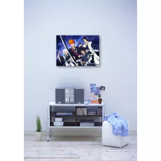   FanArt Anime - Bleach - Kurosaki  Ichigo - Kuchiki Rukia - Hitsugaya Toushirou - Kuchiki Byakuya - poszter