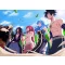 FanArt Anime - Fairy Tail - Erza Scarlet - Gray Fullbuster - Juvia Lockser - Gajeel Redfox - Laxus Dreyar - poszter