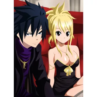   FanArt Anime - Fairy Tail - Lucy Heartfilia - Gray Fullbuster - poszter