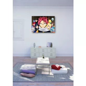   FanArt Anime - Fairy Tail - Lucy Heartfilia - Erza Scarlet - Natsu Dragneel - Gray Fullbuster - Wendy Marvell - poszter