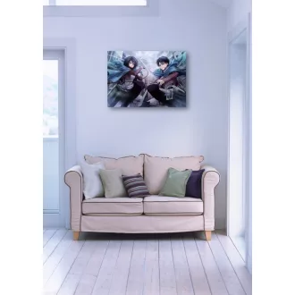   FanArt Anime - Attack On Titan - Shingeki no Kyojin - Mikasa Ackerman - Levi Rivaille /D - poszter