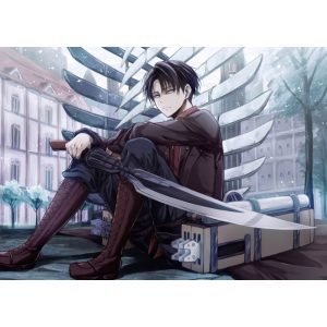 FanArt Anime - Attack On Titan - Shingeki no Kyojin - Levi Rivaille /E - poszter