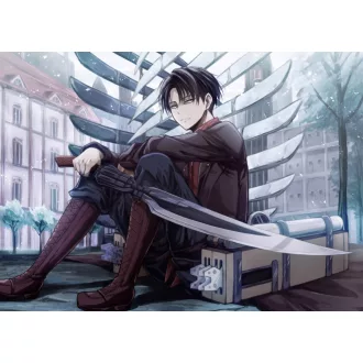   FanArt Anime - Attack On Titan - Shingeki no Kyojin - Levi Rivaille /E - poszter