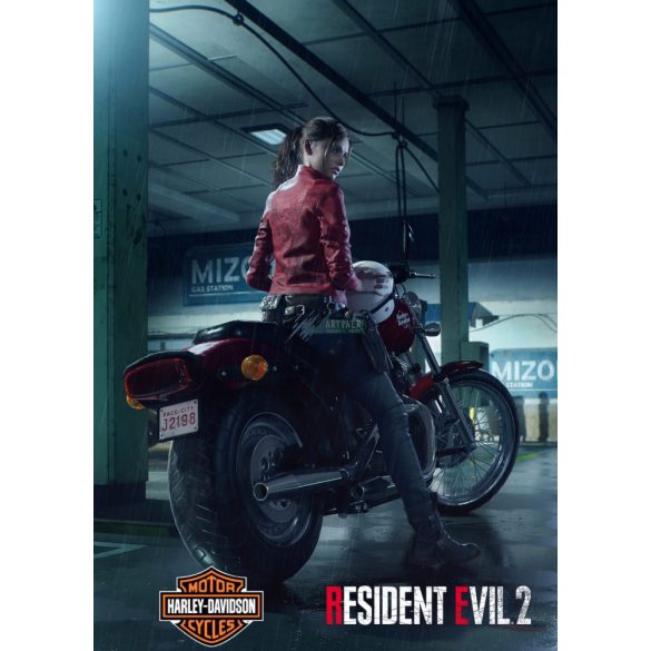 FanArt Anime - Harley Davidson & Resident Evil -B poszter