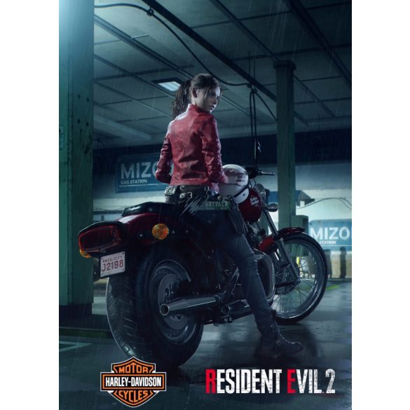 FanArt Anime - Harley Davidson & Resident Evil -B poszter