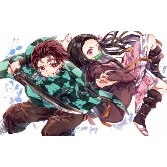 FanArt Anime - Demon Slayer - Nezuko & Tanjiro poszter