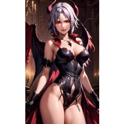 FanArt Anime Sexy Demon Queen - poszter