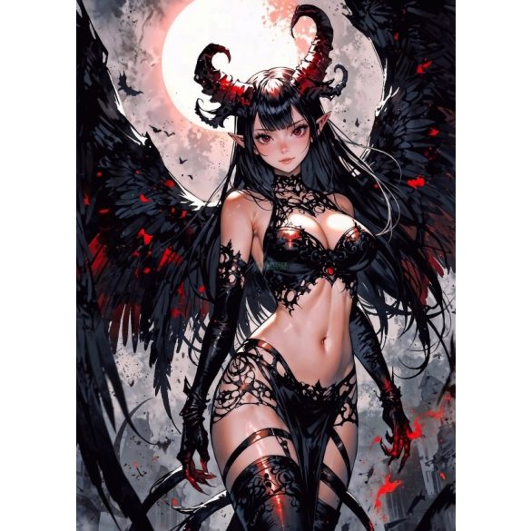 FanArt Anime Sexy Demon - poszter