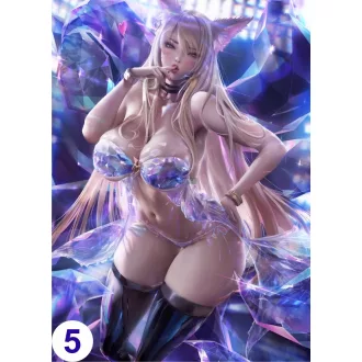   Cosplay Poster FanArt - LoL - Ahri Kai'sa Akali Sona Evelynn Anime Girls