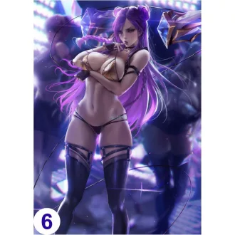   Cosplay Poster FanArt - LoL - Ahri Kai'sa Akali Sona Evelynn Anime Girls