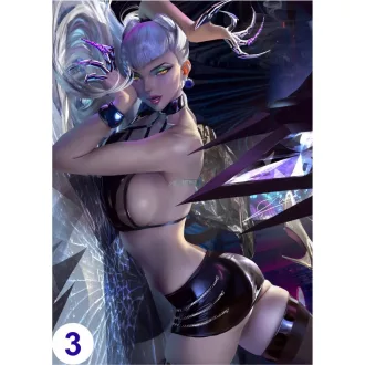   Cosplay Poster FanArt - LoL - Ahri Kai'sa Akali Sona Evelynn Anime Girls