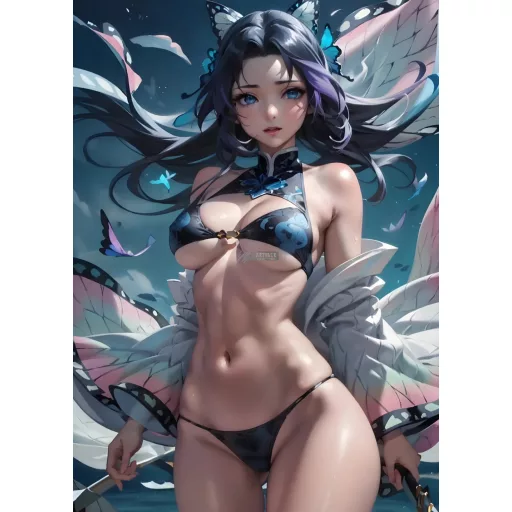 Cosplay Poster FanArt Anime Demon Slayer Shinobu sexy Girls