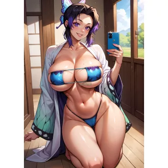 Cosplay Poster FanArt Anime Demon Slayer Shinobu sexy Girls