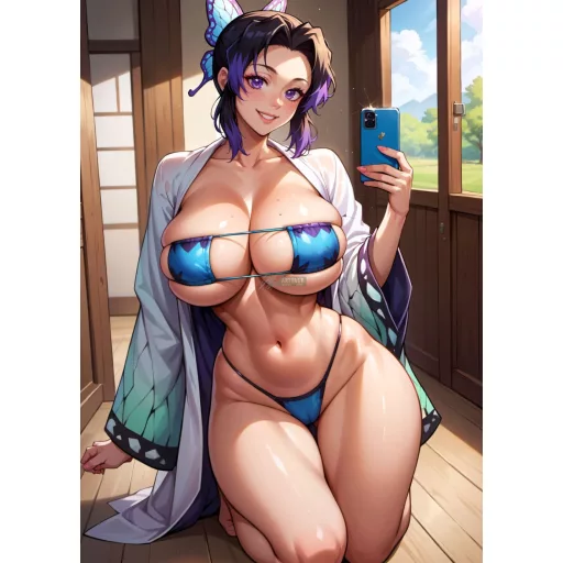 Cosplay Poster FanArt Anime Demon Slayer Shinobu sexy Girls
