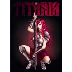   FanArt Anime Manga - Fairy Tail - Erza Scarlet - Vallkyr - poszter