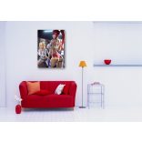 FanArt Anime Manga - Fairy Tail - Lucy Heartfilia - Erza Scarlet - Fitness - poszter