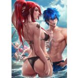 FanArt Anime Manga - Fairy Tail - Erza & Guy - poszter
