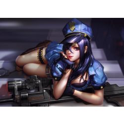   FanArt Anime Manga - League of Legends - Caitlyn /C - poszter