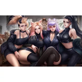   FanArt Anime Manga - League of Legends  - Ahri - Akali - Evelynn - Kai'sa /E - poszter