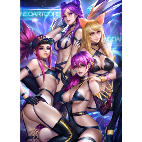 FanArt Anime Manga - League of Legends  - Ahri - Akali - Evelynn - Kai'sa /F - poszter