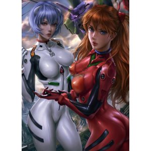 FanArt Anime Manga - Neon Genesis Evangelion -F poszter