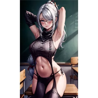   FanArt Anime Manga - Shenhe - Szűz pusztító pulóver - poszter
