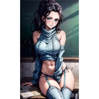   FanArt Anime Manga - Nico Robin - Szűz pusztító pulóver - poszter