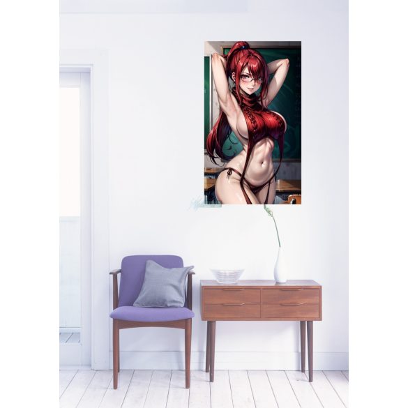 FanArt Anime Manga - Erza Scarlet - Szűz pusztító pulóver - poszter