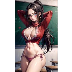   FanArt Anime Manga - Boa Hancock - Szűz pusztító pulóver - poszter
