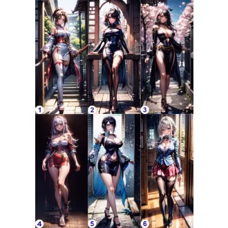 Cosplay Poster FanArt Anime Girls