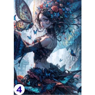 Cosplay Poster FanArt Anime Butterflies Girls