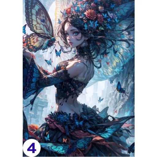 Cosplay Poster FanArt Anime Butterflies Girls
