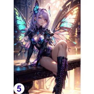 Cosplay Poster FanArt Anime Butterflies Girls