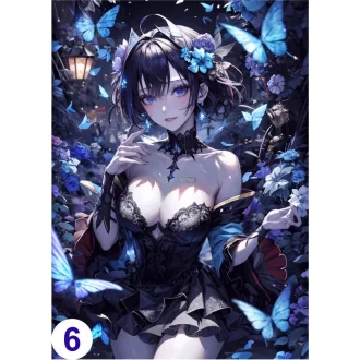 Cosplay Poster FanArt Anime Butterflies Girls
