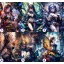 Cosplay Poster FanArt Anime Butterflies Girls