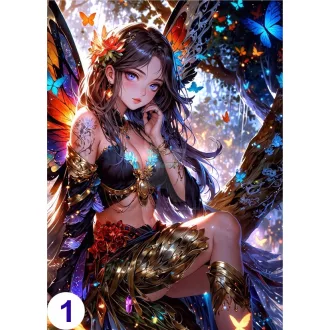 Cosplay Poster FanArt Anime Butterflies Girls