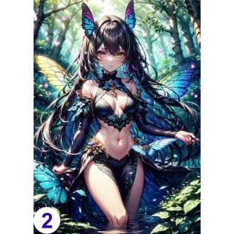 Cosplay Poster FanArt Anime Butterflies Girls