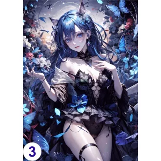 Cosplay Poster FanArt Anime Butterflies Girls