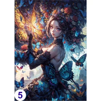 Cosplay Poster FanArt Anime Butterflies Girls