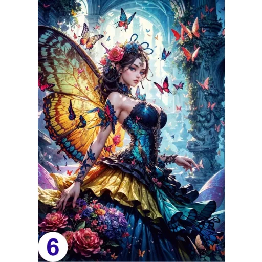 Cosplay Poster FanArt Anime Butterflies Girls