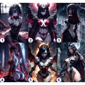 Cosplay Poster FanArt Anime Demon Girls
