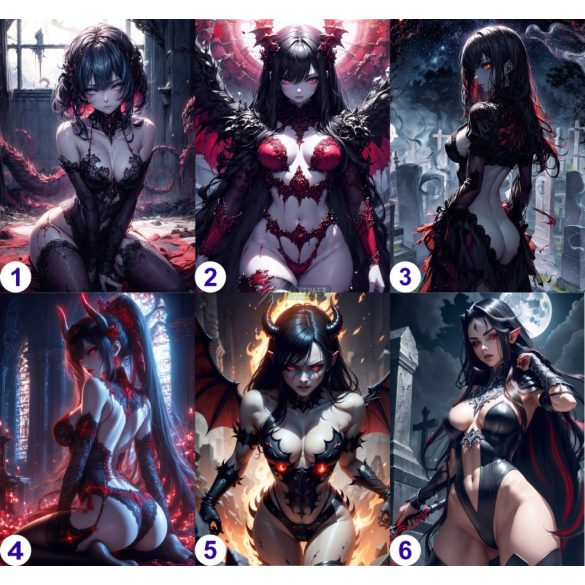 Cosplay Poster FanArt Anime Demon Girls